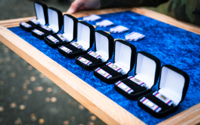 Slavnostní nástup 73. tankového praporu ke Dni válečných veteránů