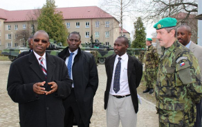 návštěva zástupců rwandské armády