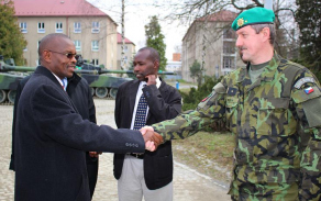 návštěva zástupců rwandské armády